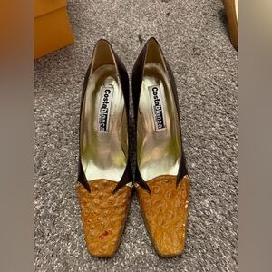 Vintage snake skin heels